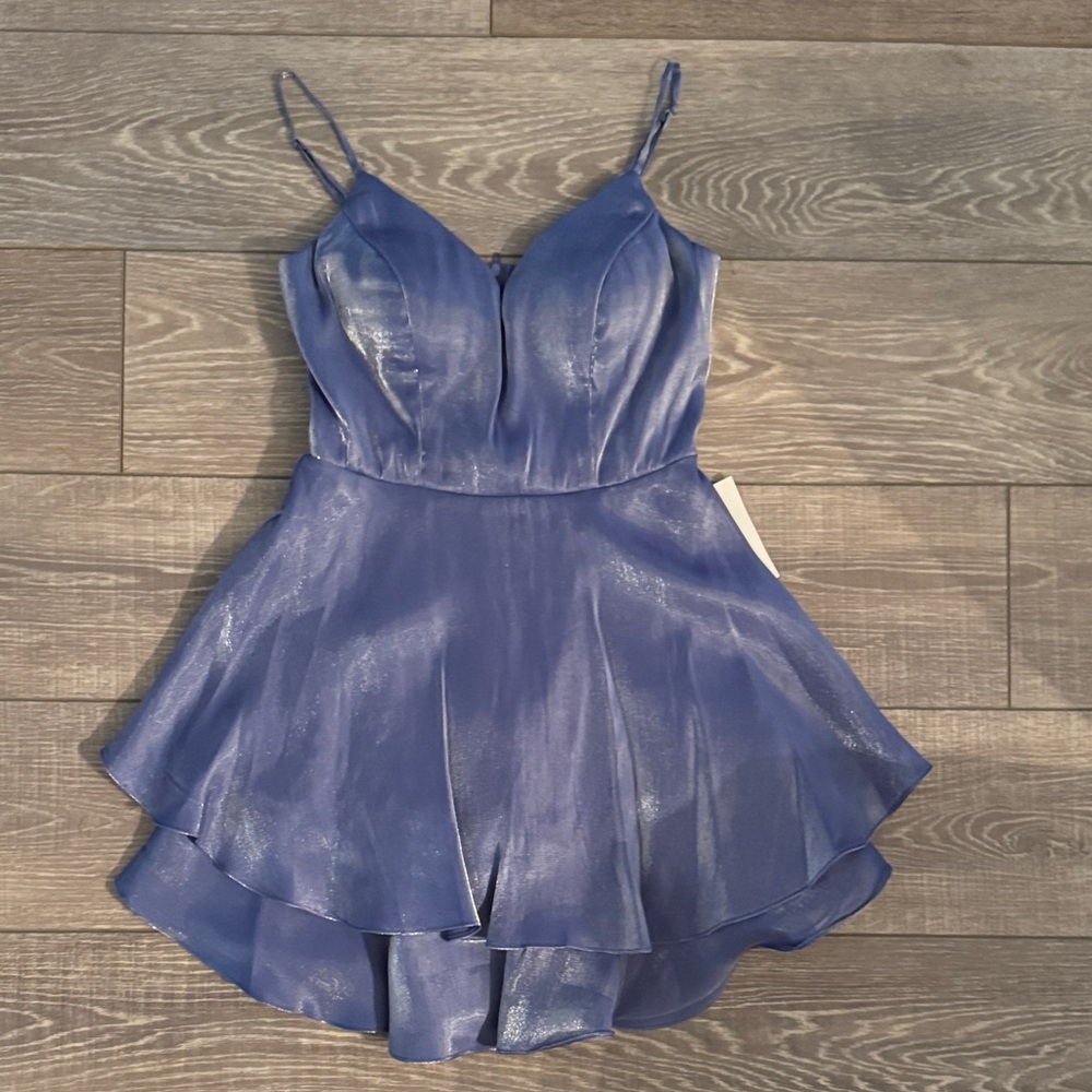 Elegant Lavender Spaghetti Strap Dress